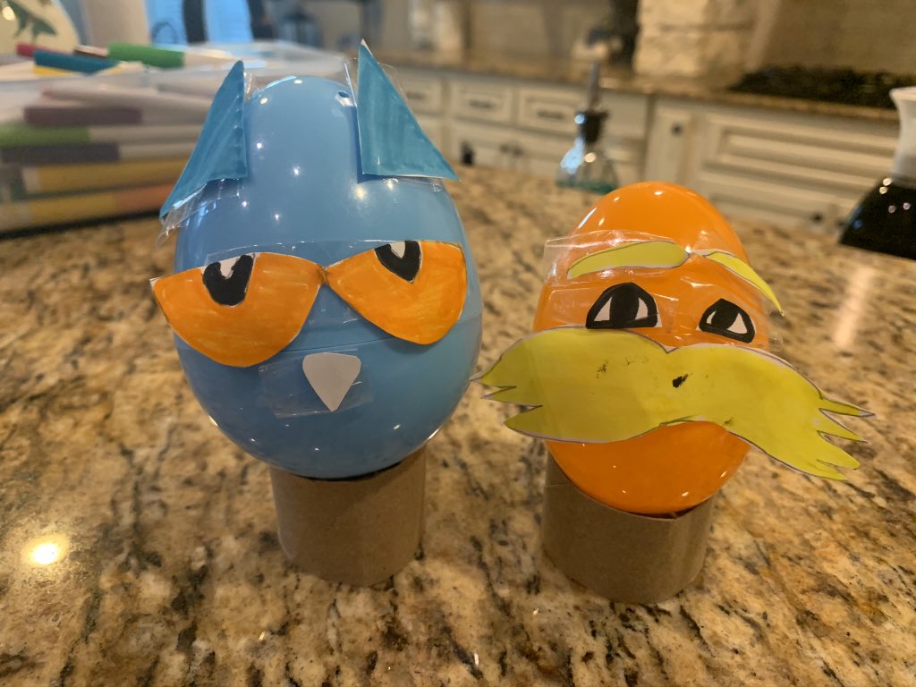 This week’s makerspace activity is Storybook Easter eggs.  If you make one, take a photo with your egg and tag it <a href="/FrenchKISD/">French Elementary</a> or #RacersRead and you can appear in this week’s video. Check the library website for a video explanation and example: sites.google.com/kleinisd.net/f…