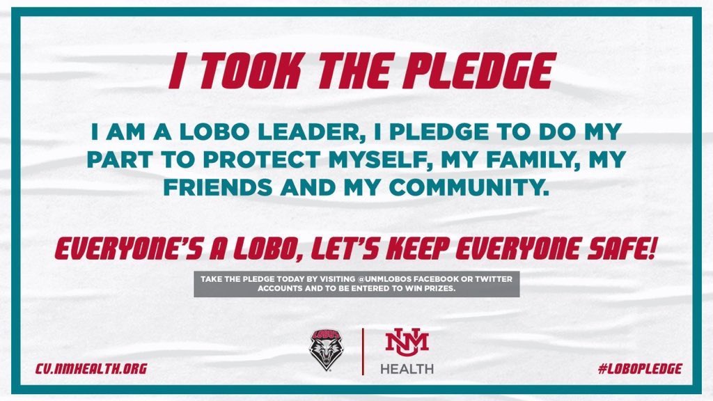 Boyd0330's tweet photo. #LoboPledge #Lobos #StaySafe https://t.co/l95s9eFrcL