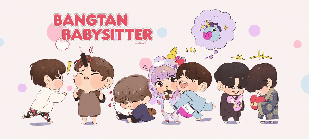 ulsiart's tweet image. Bangtan Babysitter Club 

👶🍼

#bts #btsfanart