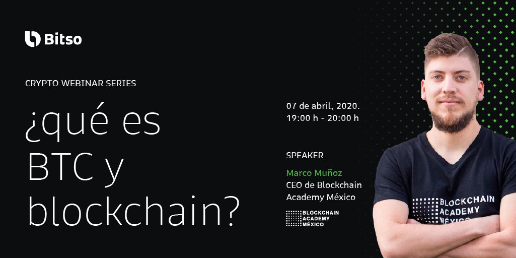 blockdemy's tweet photo. 🚀¿Eres entusiasta de la tecnología y te gustaría conocer qué es Bitcoin y Blockchain? ⚡️
Asiste en el evento Crypto Webinar Series by @Bitso y aprende con nosotros. 💻
Regístrate en 👉: https://t.co/rjLomj2s0G
#blockdemyEvent
#CryptoWebinarSerie https://t.co/RQdIC6iGyC