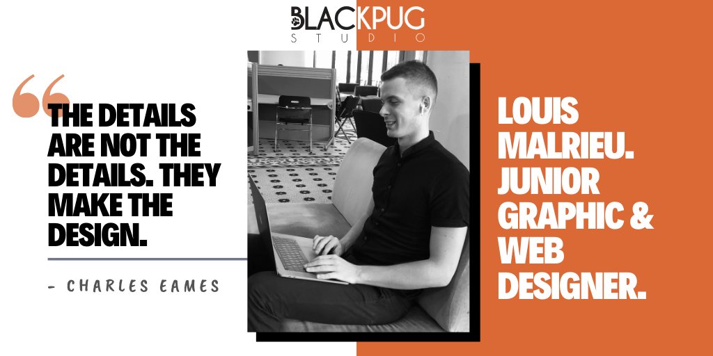 BlackPugStudio's tweet photo. NEW PUG 🐾
Today, a new member joined the team: Louis, our Junior Graphic &amp; Web Designer 👨‍💻
https://t.co/0It8vlrNlT

#Jobs #Studio #Career #Team #MondayMotivation https://t.co/5tXfVd3Nj0