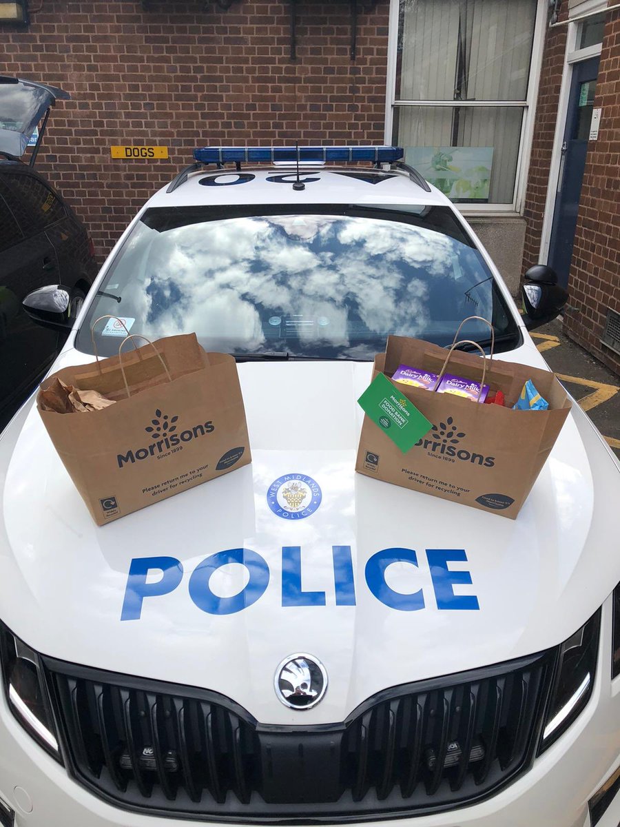 Just walked into work and the lovely staff from Morrisons Holyhead Road, Coventry have kindly delivered a couple of bags of goodies for us at the station. Thank you so much.<a href="/Morrisons/">Morrisons</a>