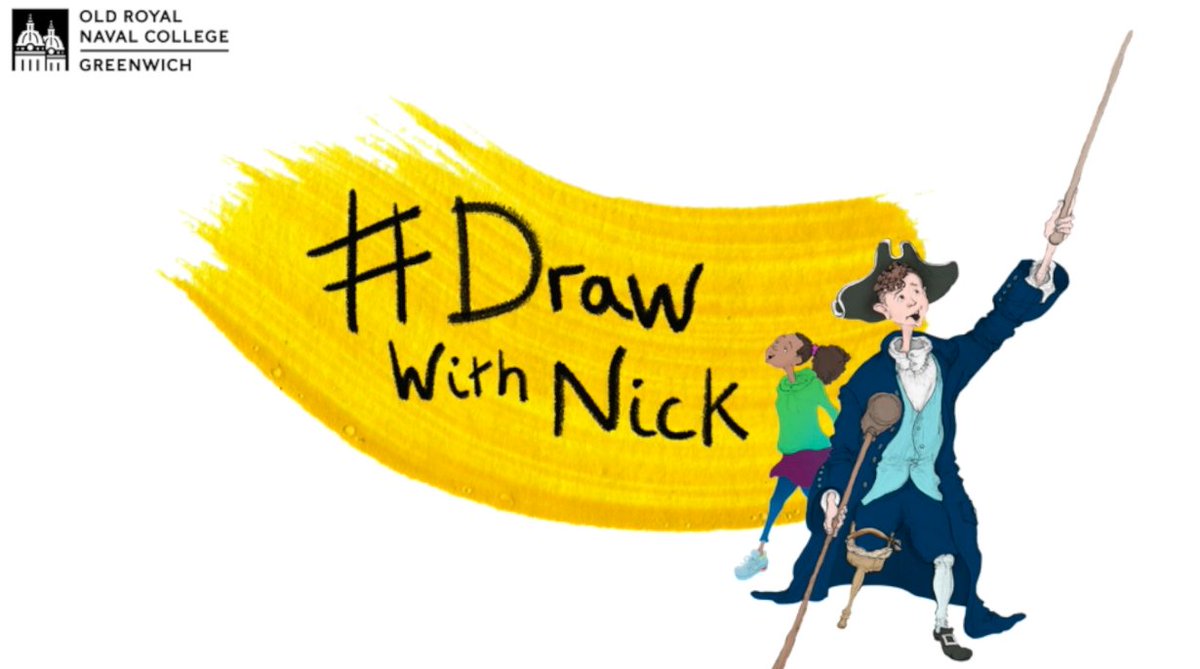 We should have been sharing an exhibition of <a href="/nickillustrator/">Nick Ellwood</a>'s work with you this month - but as we can't, we've got an extra special treat for you! Learn to #DrawWithNick as he takes you through stories of the Old Royal Naval College! Keep an eye out for more details this week!