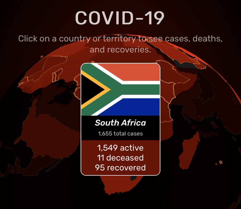 20/3. I spoke with a doctor in South Africa, a country that acted swiftly to combat  #COVID19.They’ve been on total lockdown for weeks & take testing seriously.The Nkosi Albert Luthuli hospital in Durban is doing as many tests per day as the ENTIRE UK!They’ve had 11 deaths.