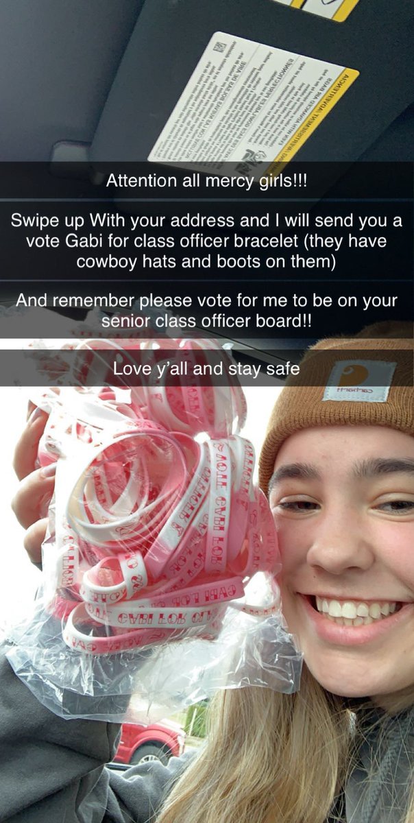 GabiMicallef's tweet photo. Howdy Mercy girls!! I hope y’all are staying safe!! Dm me and get your Vote Gabi bracelets! https://t.co/VXGMV2kVoH