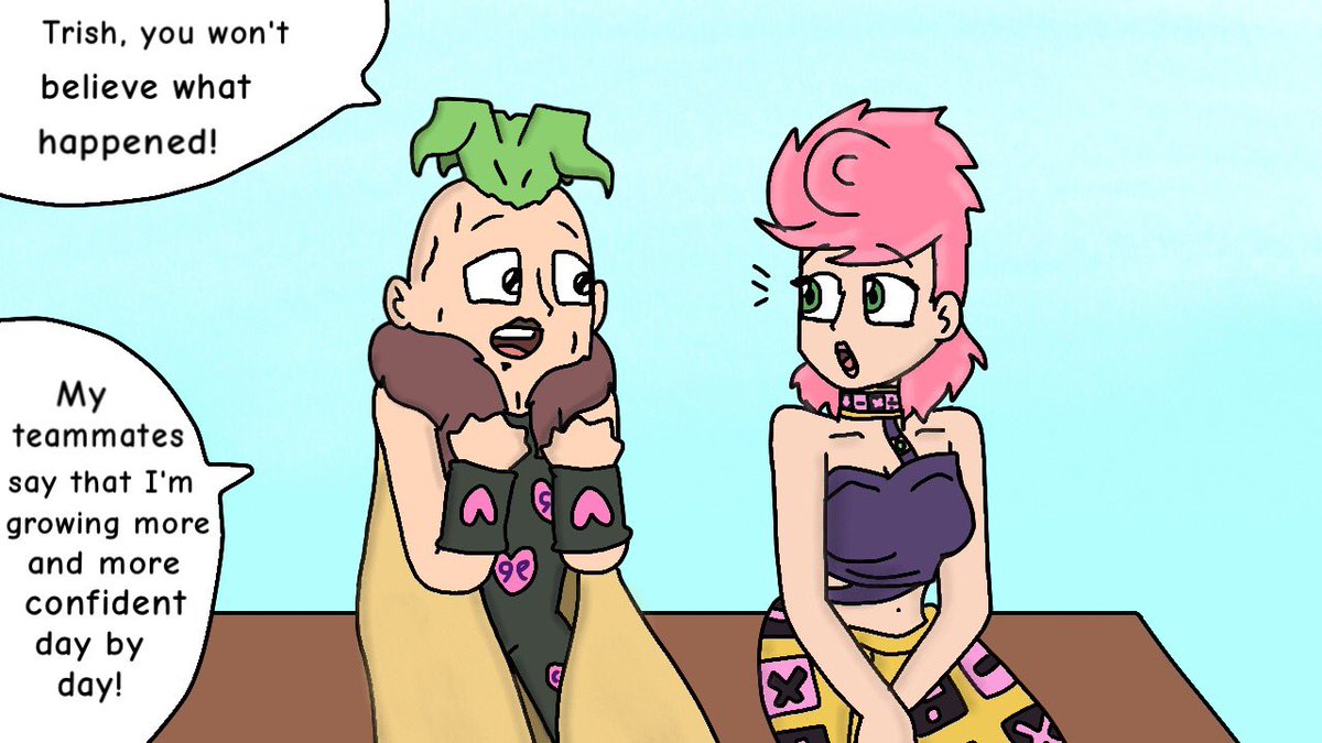 ObsessedPianist's tweet photo. This continues my previous comic with Pesci and Trish ๐
#trish #trishuna #trishunajojo #jojotrishuna #jojotrish #trishjojo #pesci #pescijojo #jojopesci #jojo #jojosbizarreadventure #jojokimyounabouken #goldenwind #ventoaureo https://t.co/jRVQwj480N