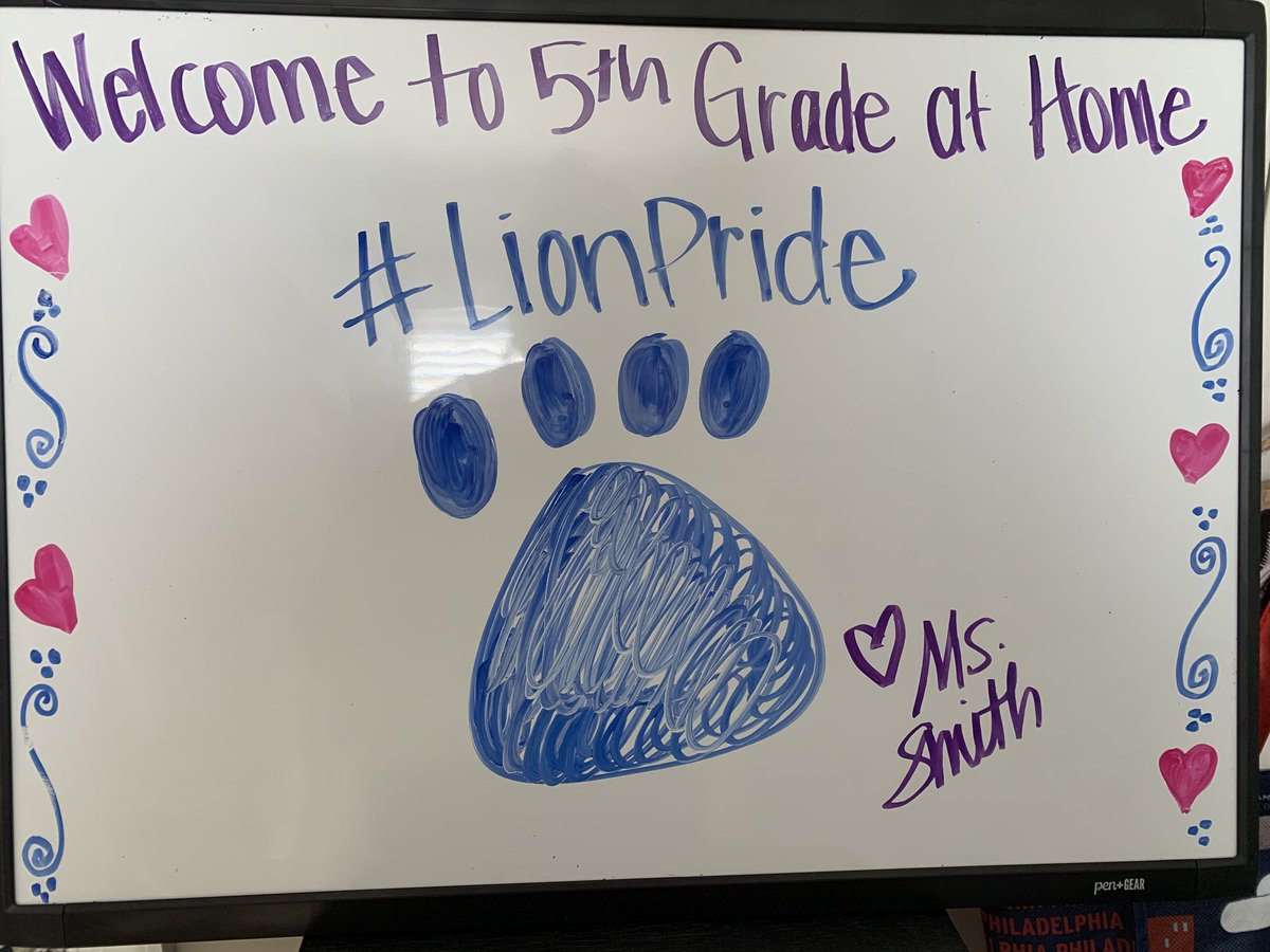 AuntQuinn26's tweet photo. Time to start the Learn at Home Plans!! Stay calm, stay focused...YOU CAN DO IT! ❤️🦁#CHvirtualSpiritWeek https://t.co/GlmEU5JCpU