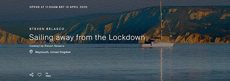 Hi all,
I do hope everyone's coping their best with the lockdown.
We're not able to get out much, but you can enjoy a visit to my first virtual exhibiton:

'Sailing away from the Lockdown'

theexhibit.io/exhibition/sai…

You can view (but not buy) any time before it opens on April 13.