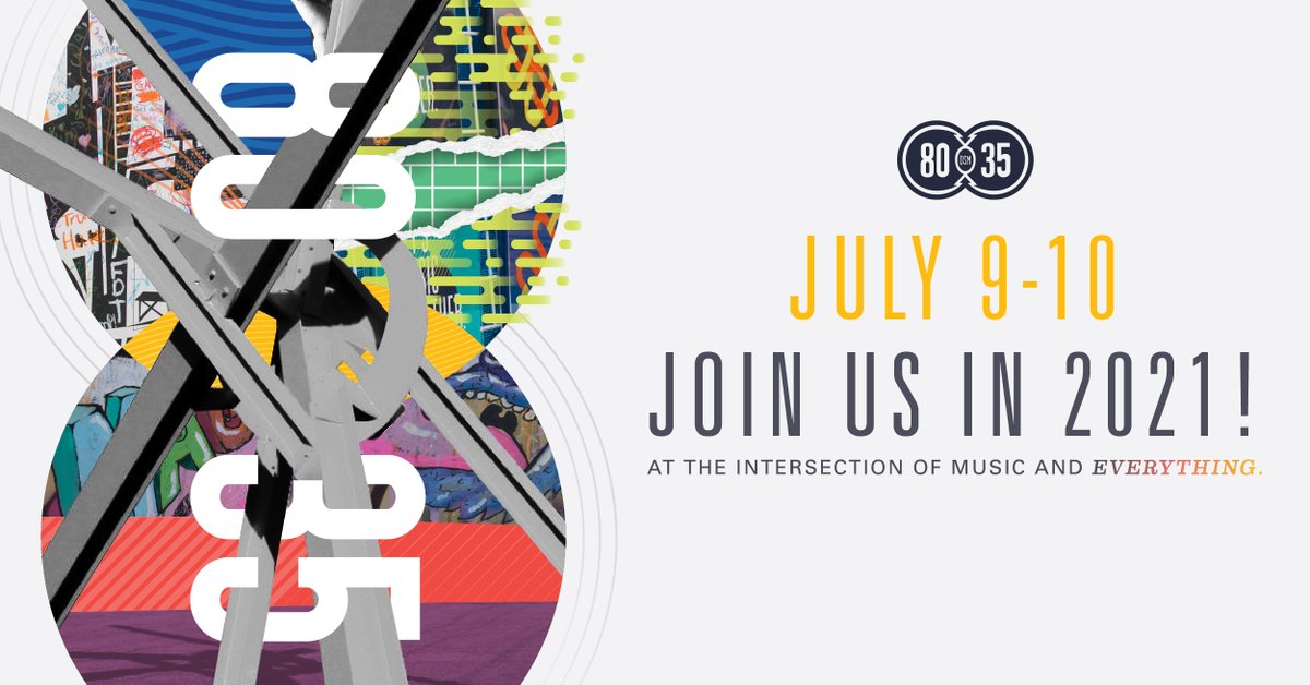 To keep spirits high, we’re sharing our 2021 festival dates with you. We all need something to look forward to right now.

On July 9 and 10, 2021 we will be filling the city with live music for our 14th annual 80/35 music festival! 🎶