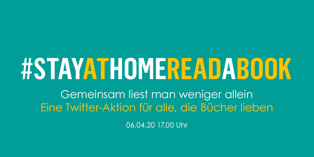 Willkommen zu #StayAtHomeReadABook! Innerhalb der nächsten Stunde möchten wir mit euch über aktuelle Lektüren, Lieblingsbücher und Lieblingsbuchhandlungen sprechen. Auf diese Weise hoffen wir auf tolle Buchtipps (für alle, die mitmachen und mitlesen), die wir anschließend …