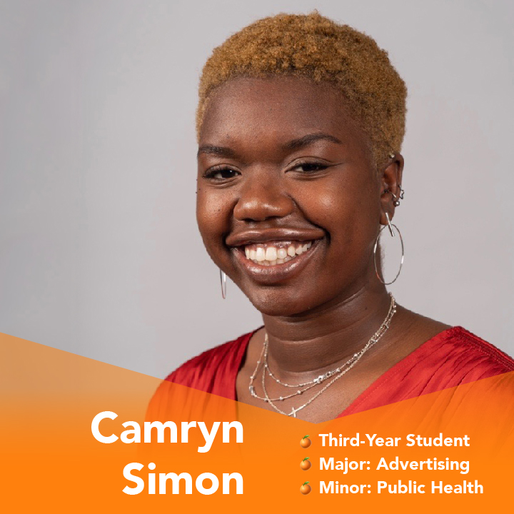 NHdiversity's tweet photo. Meet Newhouse Ambassador Camryn Simon who says, "My classes give me the knowledge to be able to excel in my internships. If I don’t know the first step in conducting research for a client, we’re probably going to waste a lot of money and time." https://t.co/VK71FzBKTv