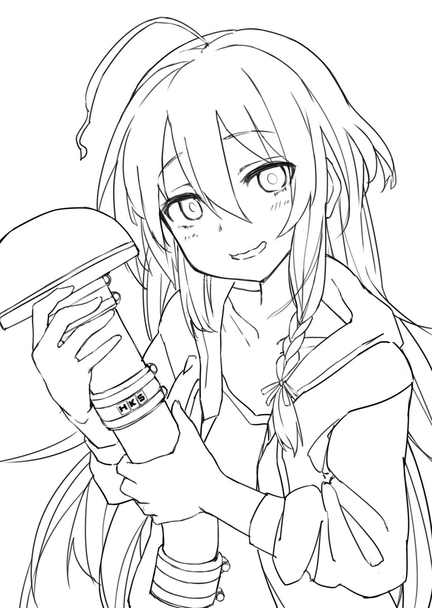 メイキング HKSレーシングサクション描くのが一番大変でした 