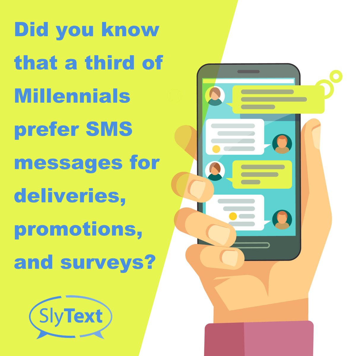 SlyTextHQ's tweet photo. Despite the SMS boom, 61% of businesses have yet to embrace the platform. Don't waste ant more time and incorporate text messaging into your marketing strategy and send personalized texts to hundreds of contacts in minutes. Click the LINK in our BIO and try #slyText today! https://t.co/C8eIVX0MLo
