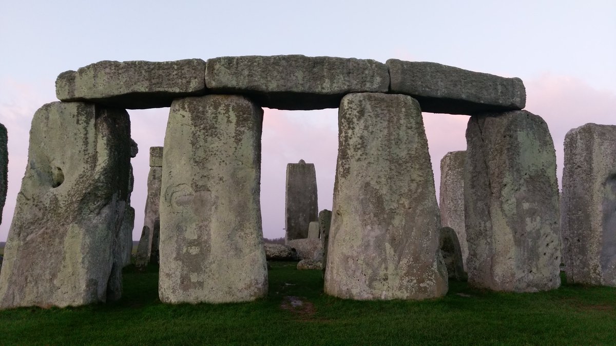 First up, let’s orientate ourselves. Stonehenge is built of four concentric rings of stone. On the outside is the sarsen circle – 30 uprights and 30 horizontal lintels, built in about 2500 BC. The sarsens were probably from the Marlborough Downs, about 20 miles to the north.