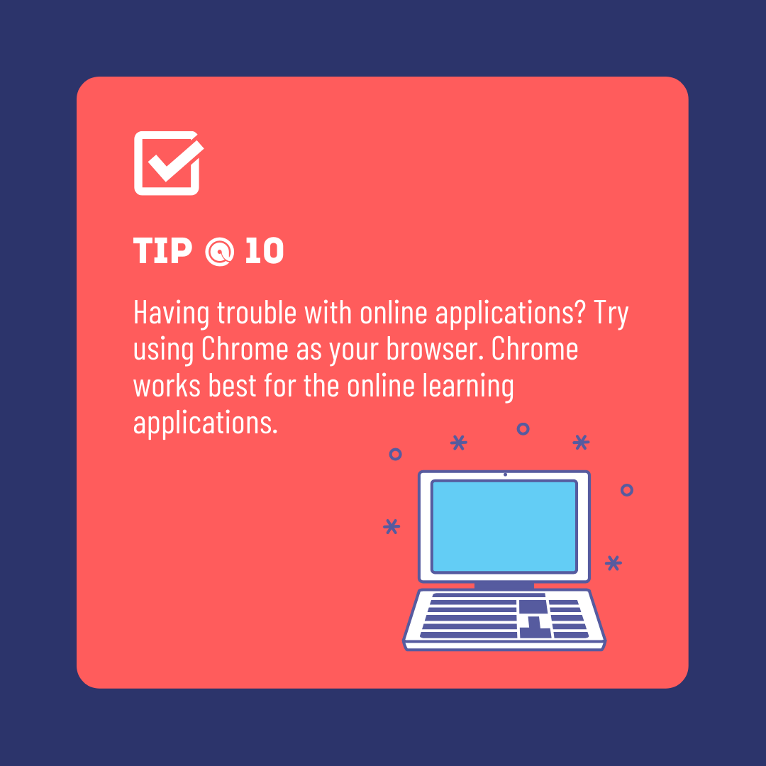 hpisdschools's tweet image. Happy Monday!
Today&apos;s Tip @ 10: Download Chrome to use for online learning applications. #ConnectHPISD