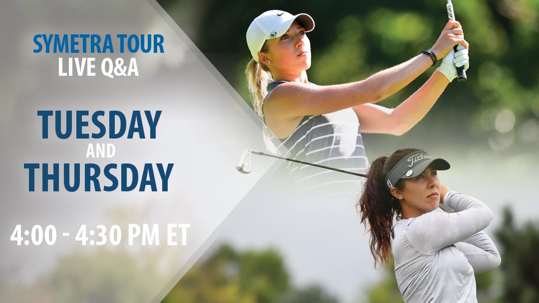 EpsonTour's tweet photo. 📺 Live Q&amp;A
⏰ 4-4:30 p.m. EST
📆 Tuesday and Thursday
🏌🏽‍♀️ @sierrabrooks64 and @thesophiagolf 

#Road2LPGA #TuneIn #AskSierra #AskSophia #DriveOn https://t.co/K0QCGWmqJg