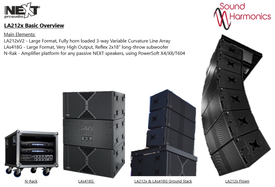 SoundHarmonics's tweet photo. The LA212xV2 is a large format, fully horn-loaded 3-way variable curvature array. Visit us on Facebook or Instagram for more info

#next-proaudio #southafrica #soundharmonics #LA212 #churchsound #linearray #proaudio #Soundengineers #soundrental #soundrentalcompanies #musicconcert https://t.co/uFNukL4izg