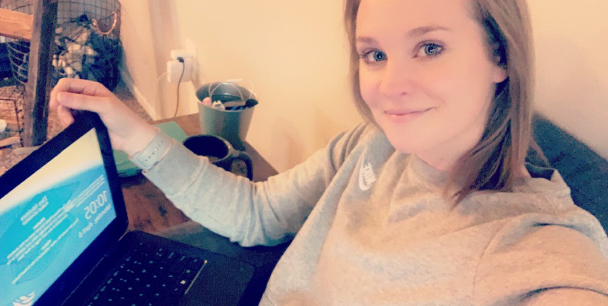 MrsDFalk's tweet photo. Working from home! Connecting with some kiddos today! #OnePack #HardingStrong #KindnessPrevails #ScholarsFirst #HardingWolfpack @HardingWolfPack https://t.co/ZaUcGBDxZL
