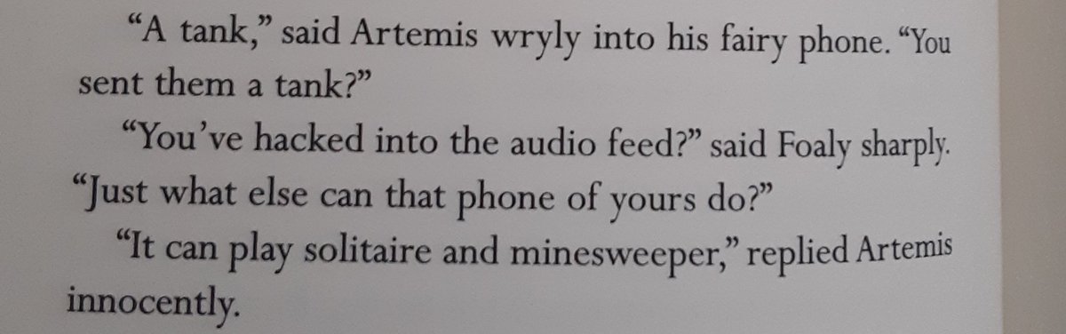 i love that artemis has become a sarcastic ass