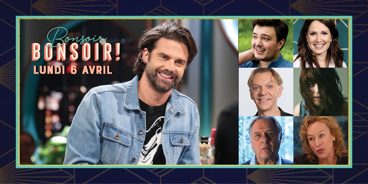 BonsoirBonsoir_'s tweet photo. 🌈 Ce soir, c’est le retour de #BonsoirBonsoir dans une formule adaptée aux circonstances avec  équipe réduite et des invités en studio et en vidéo: Émile Bilodeau, France Beaudoin, Marc Labrèche, Lisa Leblanc, Pierre Curzi, Marie Tifo et + 

—🕘21h📺ICI TÉLÉ— https://t.co/vm3rlezkGd
