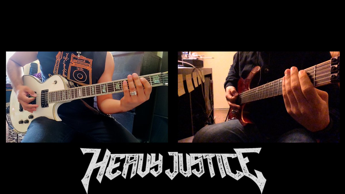 Crazy from cabin fever?

Heavy Justice guitarists Greg and Irvin battle it out on guitars Emoji-style for your quarantined pleasure!

Hit 'SUBSCRIBE'

"When Inmates Run the Asylum" available on Apple Music, Amazon, Spotify, and Pandora.

LINK: youtube.com/watch?v=bwtPIA…
