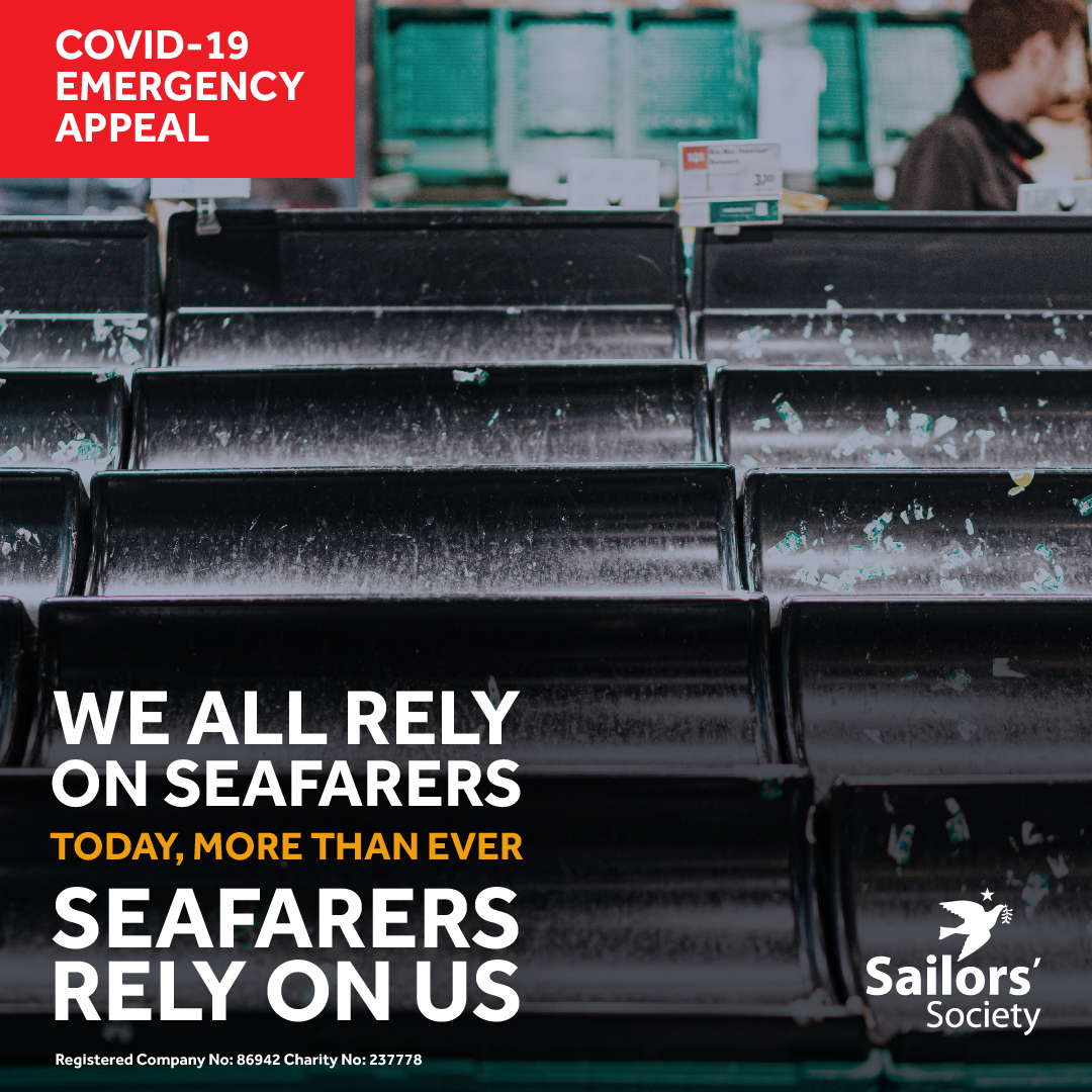 SailorsSociety's tweet photo. Seafarers are the key workers of the sea, transporting the goods we all need to restock our shelves.
Now, more than ever, seafarers rely on us.
Please give today: https://t.co/7jC2KD49b1
#keyworkersofthesea #COVID19 #seafarers #KeepingUsAfloat #EmergencyAppeal https://t.co/ZxsMATDXXK