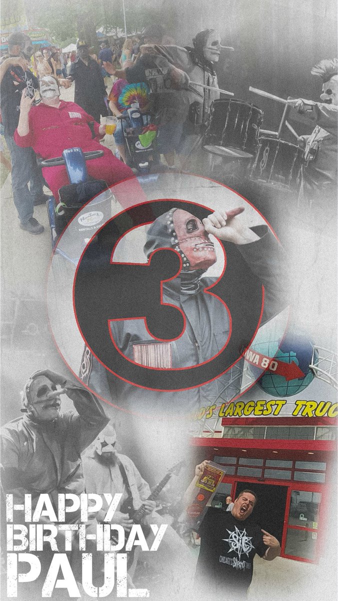 Let's give a BIG HAPPY BIRTHDAY to the man that always knows how to have a good time, can make you laugh and smile our very own No.3/ Tortilla man Paul! 

🎈🤥🌮🎂🎈

#BirthdayBoy #HappyBirthday #PartyBoy #QuarntineBirthday #Slipknot #Sic #ChicagoSlipknotTribute