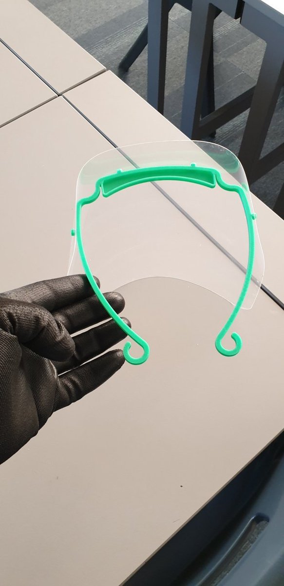 TechBrechin's tweet photo. Along with other Tech depts in Angus we have been working on producing visors for the NHS. Great effort. Back tomorrow to make more. #SupportourNHS @MonifiethHigh @FATech_Ed @CHS_Technical @WebstersHigh @TechBrechin @montrose_acad @ArbroathHigh @ArbAcad_CompSci https://t.co/rVOqkMbpkW