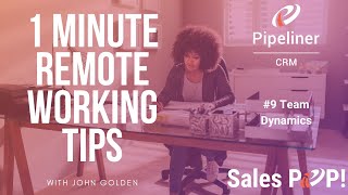 PipelinerCRM's tweet image. Watch our remote working video-tip #9 and learn how to reach a higher level of collaborations from your team when doing virtual meetings &amp;gt;&amp;gt; ow.ly/UQFW30qvKnm #remoteworkingtips #homeoffice #stayhome
