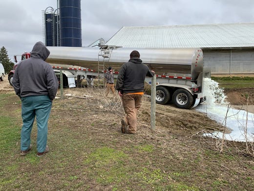 This has caused a huge drop in milk prices, which have already been low for the last several years.There may be environmental consequences too, as the milk could pollute nearby streams, resulting in fish kills.  https://www.jsonline.com/story/news/local/wisconsin/2020/04/03/coronavirus-milk-dumping-could-harm-environment/2938784001/