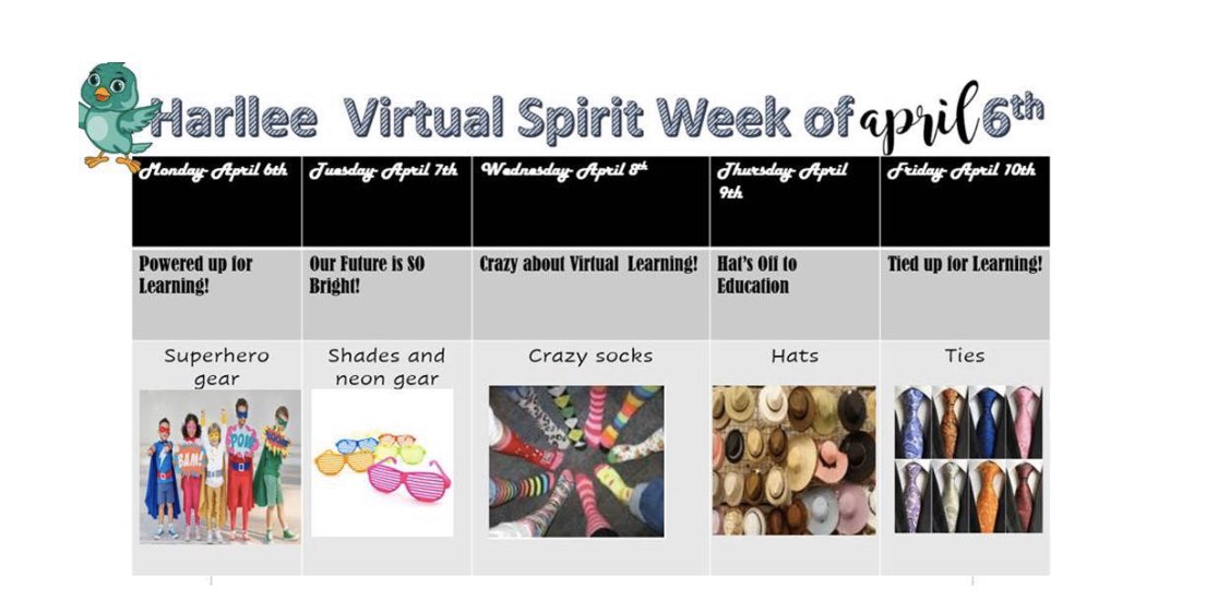 AMBERN_SHIELDS's tweet photo. Virtual Spirit Week! We’re powered up for At Home Learning! #harlleemagic #lmrspiritweek @SherylW08 https://t.co/b8mLfHRXce