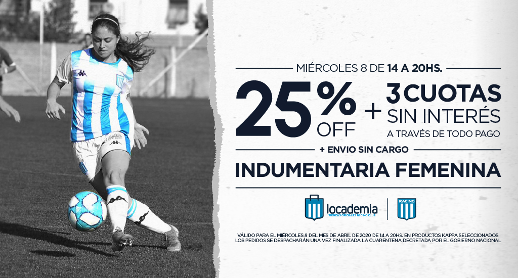 LocademiaRacing's tweet photo. #HORASLOCAS ⏱🤪 #LOCADEMIA
HOY DE 14 A 20 HS
EN TODA LAS PRENDAS DE DAMA
25 % DESCUENTO
+3 cuotas sin interés por Todo Pago
+ENVIO GRATIS **
Exclusivo por Locademia Online
** los productos serán despachados cuando se levante la cuarentena dispuesta por el Gobierno Nacional https://t.co/kB4x30a4bn