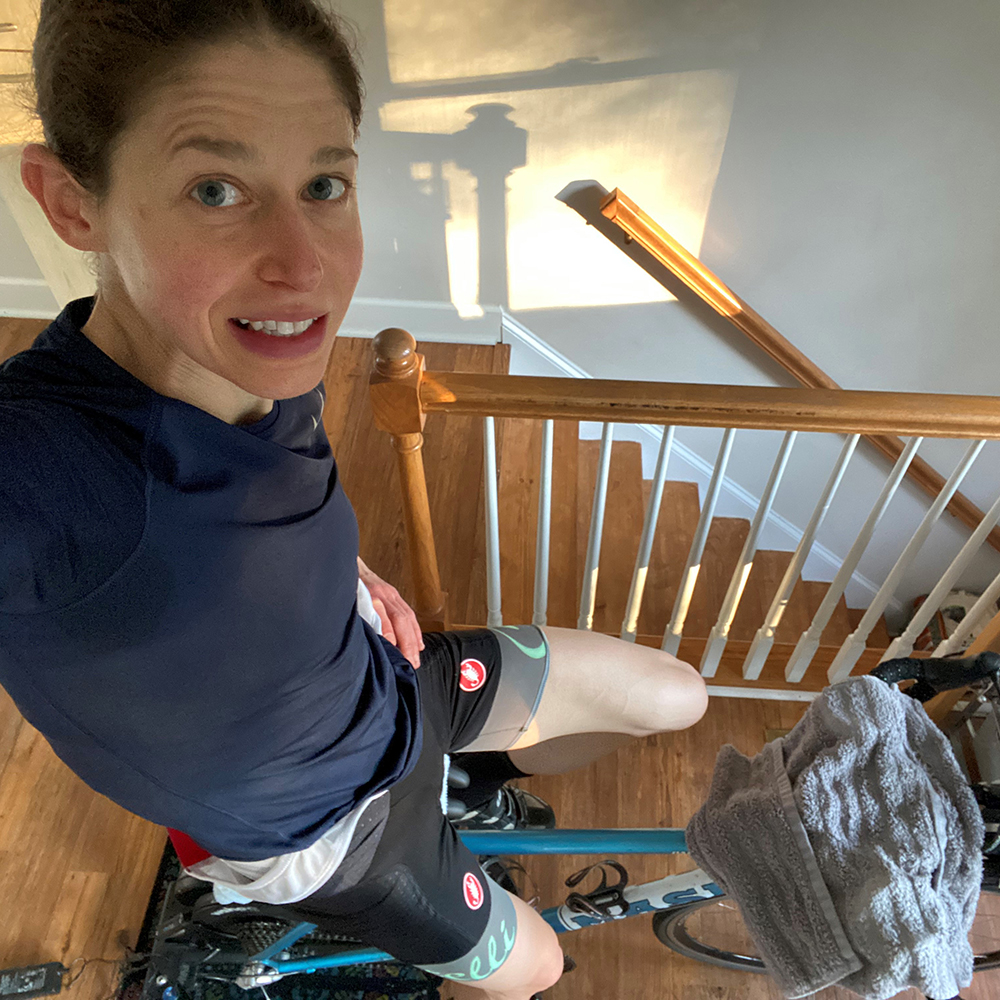 sarahrtolen's tweet photo. It was a beautiful morning for a brick workout - did an indoor bike session and run. #TPAIAthlete #triathlete #swimbikerun #IRONMAN703 https://t.co/C7MnZZYghh