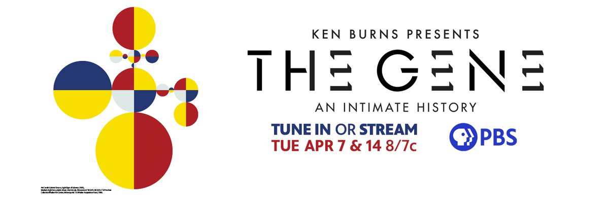 genome_gov's tweet image. Episode #1 of The Gene airs tomorrow night at 8/7. This @kenburnspbs production will demonstrate how our understanding of genetics has evolved over the decades and how deeply our future will be impacted by it. We will live-tweet tomorrow’s episode. Don’t miss it! #TheGenePBS