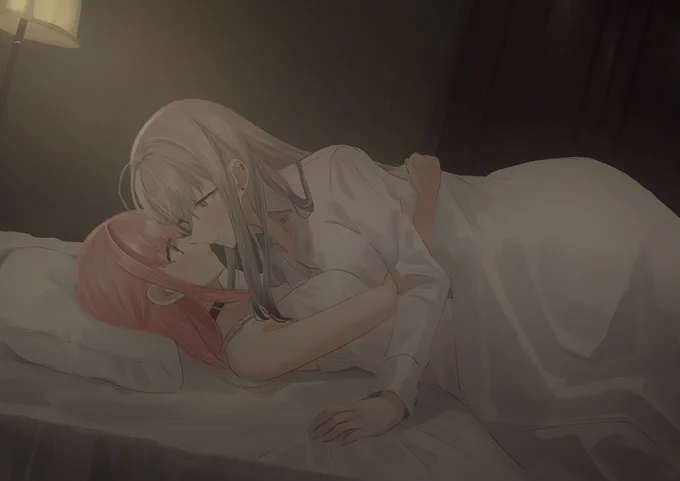 ベッドの上の百合 