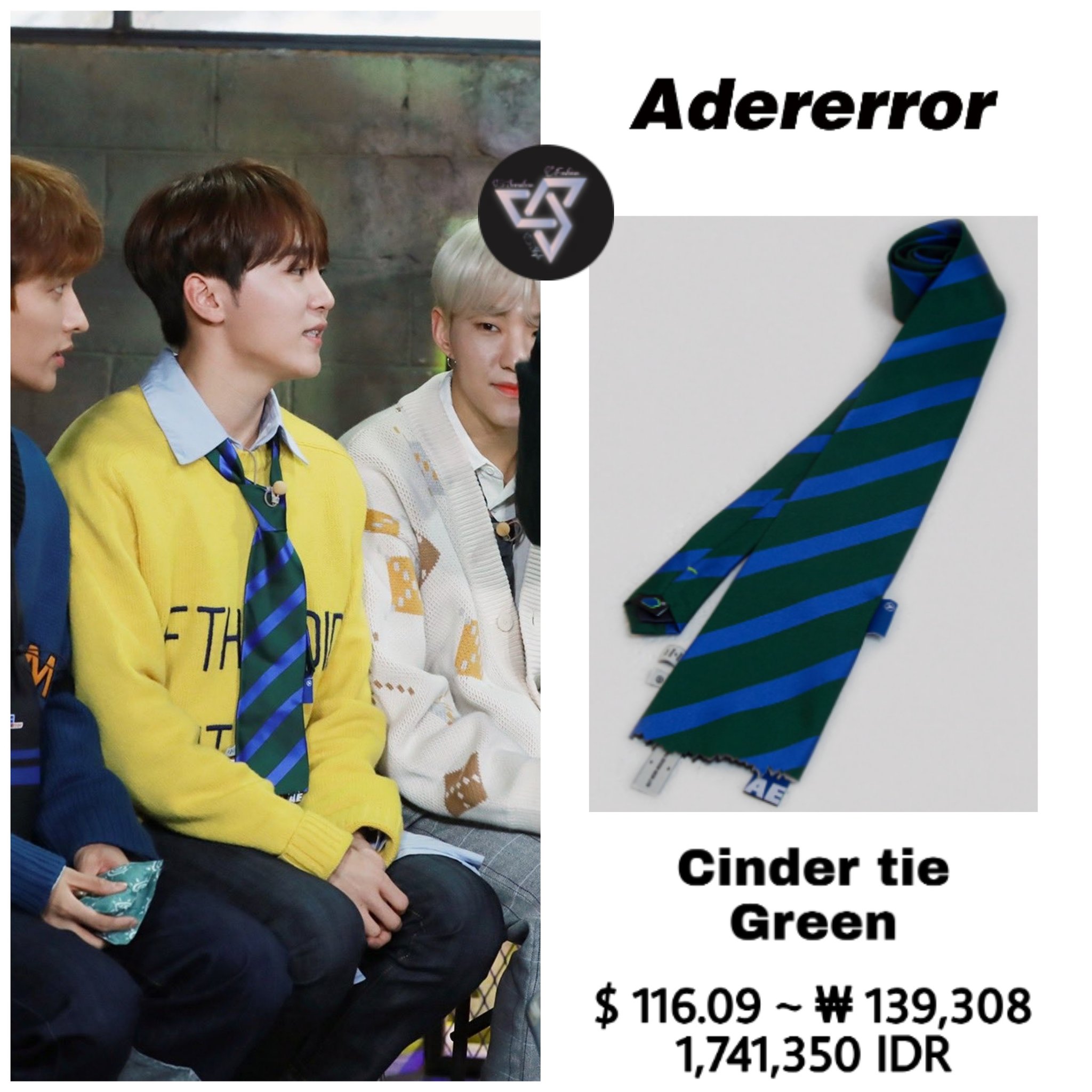 ★人気★【ADERERROR】★Cinder ti.e★ネクタイ★ ☆人気☆【ADERERROR】☆Cinder ti.e☆ネクタイ☆ (ADERERROR
