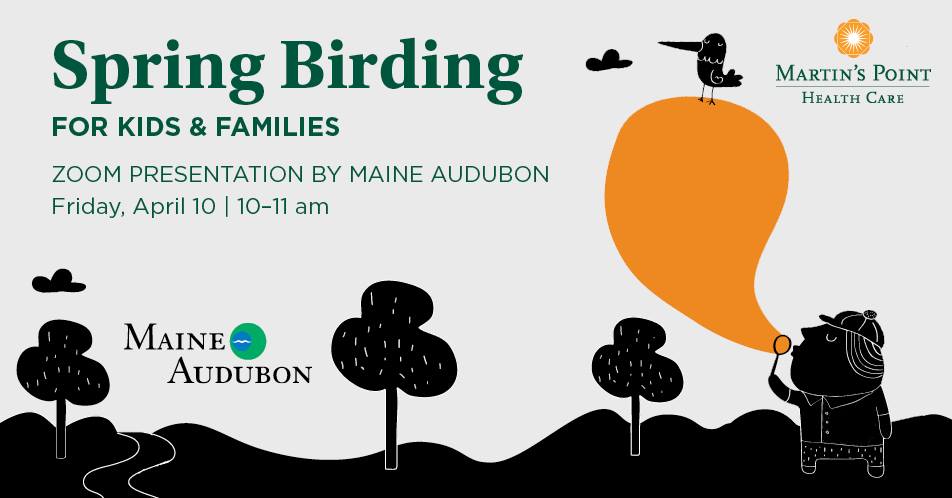 Attention families with kids! Even when you are stuck at home, nature is all around you, especially in the form of birds. Join Maine Audubon's Staff Naturalist, Doug Hitchcox, for a family-friendly introduction to our feathered friends. 
facebook.com/events/2251887…
#birdingforkids