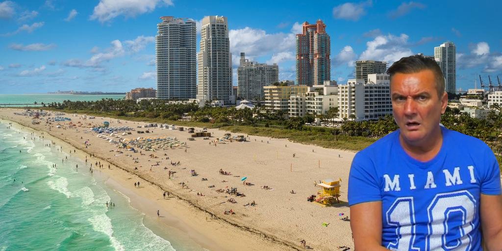 THREAD: Lee from Gogglebox (. @leegogglebox) visiting every location on his t-shirts 1) Miami