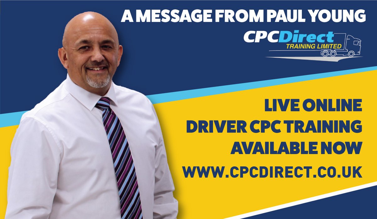 LGV_CPC's tweet image. A message from Paul Young at CPC DIRECT...Click here facebook.com/DriverCPCdirec… #drivercpc #onlinedrivercpc #drivercpccourseonline #dcpc #drivertraining