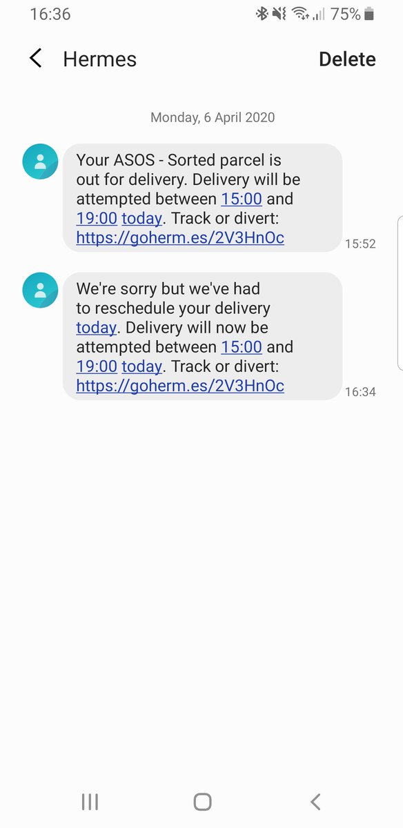kyle_ratcliffe2's tweet photo. Whoaaaa steady on @Hermesparcels/@ASOS_HeretoHelp... not sure I can handle such huge change. What you playing at 😂 https://t.co/wPqPfJGYrz