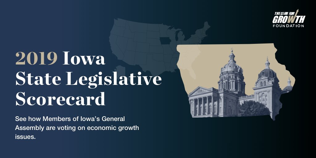 CFGfoundation's tweet photo. JUST IN: @CFGfoundation released its 2019 Iowa State Legislative Scorecard!
See how Members of Iowa’s General Assembly voted on economic growth issues here 👇
https://t.co/LOIfPvu7gb https://t.co/fYhtMzT4Xb