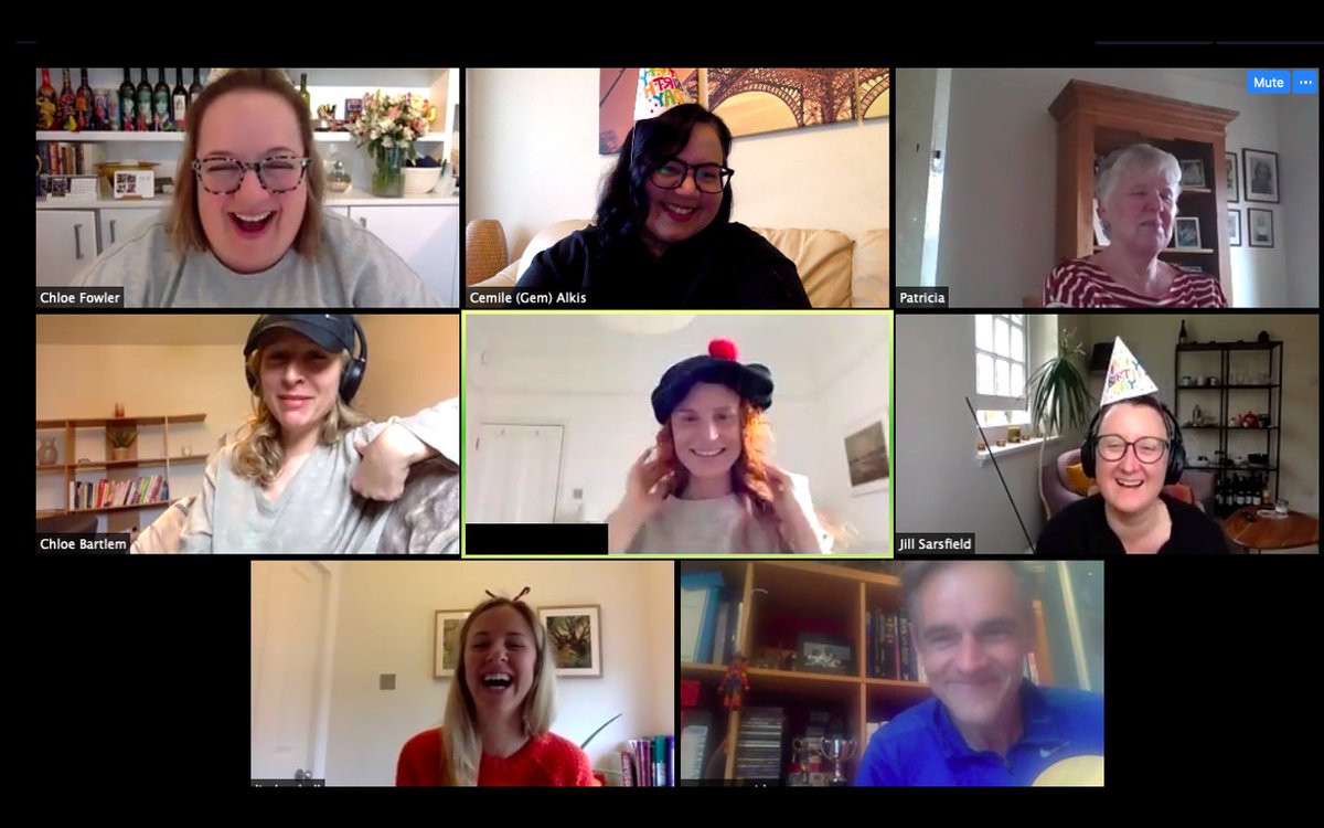 RazorResearch's tweet photo. HAPPY BIRTHDAY, #KateRazor! Any excuse to pull on the party hats (and baseball cap) again during our Monday morning meeting. And no, #SteveRazor didn't whip his fiddle out for us this time. Perhaps another day... #birthday #RazorBirthday #RazorResearch https://t.co/ugblMPDIcU