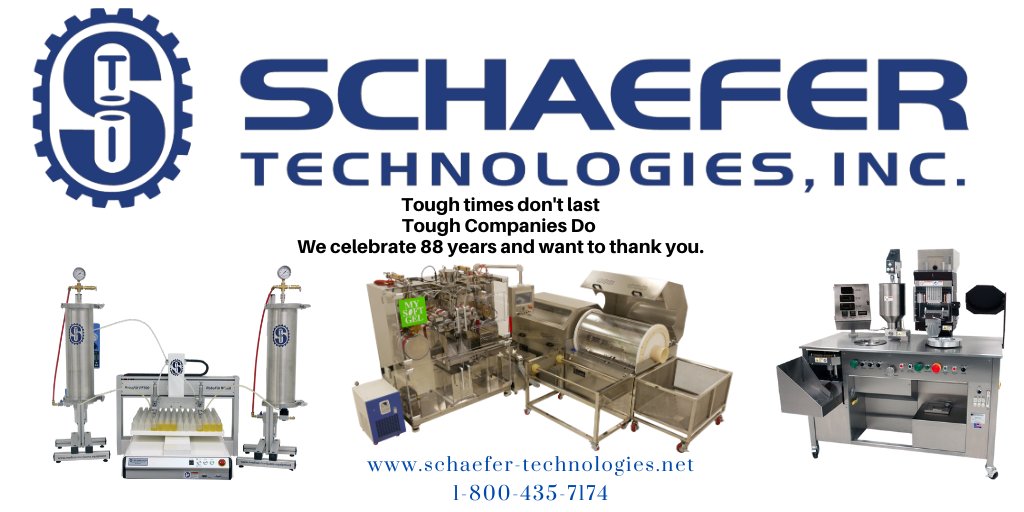 SchaeferTech's tweet photo. Tough times don't last; Tough Companies Do...We celecbrate 88 years and want to thank you!#pharmaceuticalmachinery ##medicalmarijuana
#cannabis #medicalmarijuanaequipment #capsulebanding #usedpharmaceuticalequipment #naturalproducts #pharmaceuticalmachinery #liquidfilledcapsules https://t.co/6ZB9mIT2He