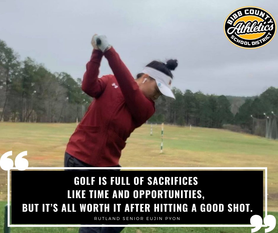 Join us as we cheer on our student athletes, especially the seniors, who are normally in full swing with their spring sports right now with the  #BibbAthleticsShoutOut!Meet  @RHSCanes Golf star Eujin Pyon!  #BibbVIP  #BibbAthletics