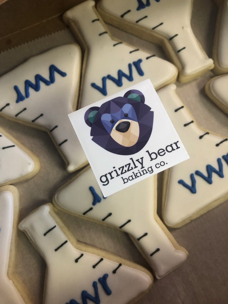 SSIOakRidge's tweet photo. Thank you to our @VWR rep, Ginger Heldreth! We love these cookies from Grizzly Bear Baking Co! They are beautiful, but most of all delicious cookies! #notsurehowlongtheywilllast https://t.co/oDdtwt9LKl