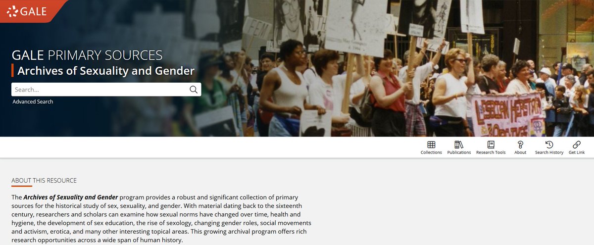 Gale_Martin's tweet photo. Academics and students @nclroblib have extended trial access to Gale’s Archives of Sexuality and Gender until the 31st May

Access through the link

https://t.co/HQJYodH6wC 

@ncllibarts  @nuhri_ncl       
@GenderGroupNcl  @ncllibsoc https://t.co/81jTdtuHTr