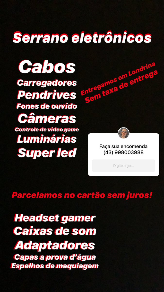 RFelipinho_'s tweet photo. Faça sua encomenda na DM! Ou no Whats (43) 99800-3988 https://t.co/lxzP4MPrPT