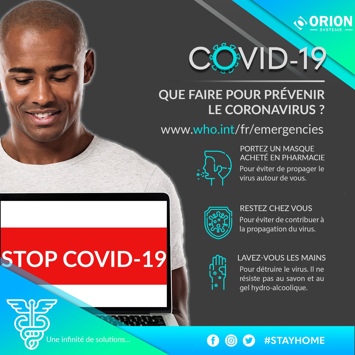ORIONSYSTEMS3's tweet photo. Ensemble, barrons  la route au #covid19.
#orion_systems https://t.co/BMlg9Kmuiv