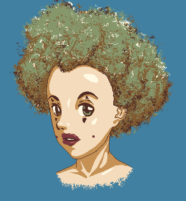 Pokittocom's tweet photo. Pokitto #punkjam day two saw some beautiful #pixelart. How's this for "coder art"? #clownpunk from the amazing @realFManga. 😍 Come join the jam! Its free, fun and inspiring! 40 days remaining. https://t.co/JNddv5loJc https://t.co/lecW6C810y