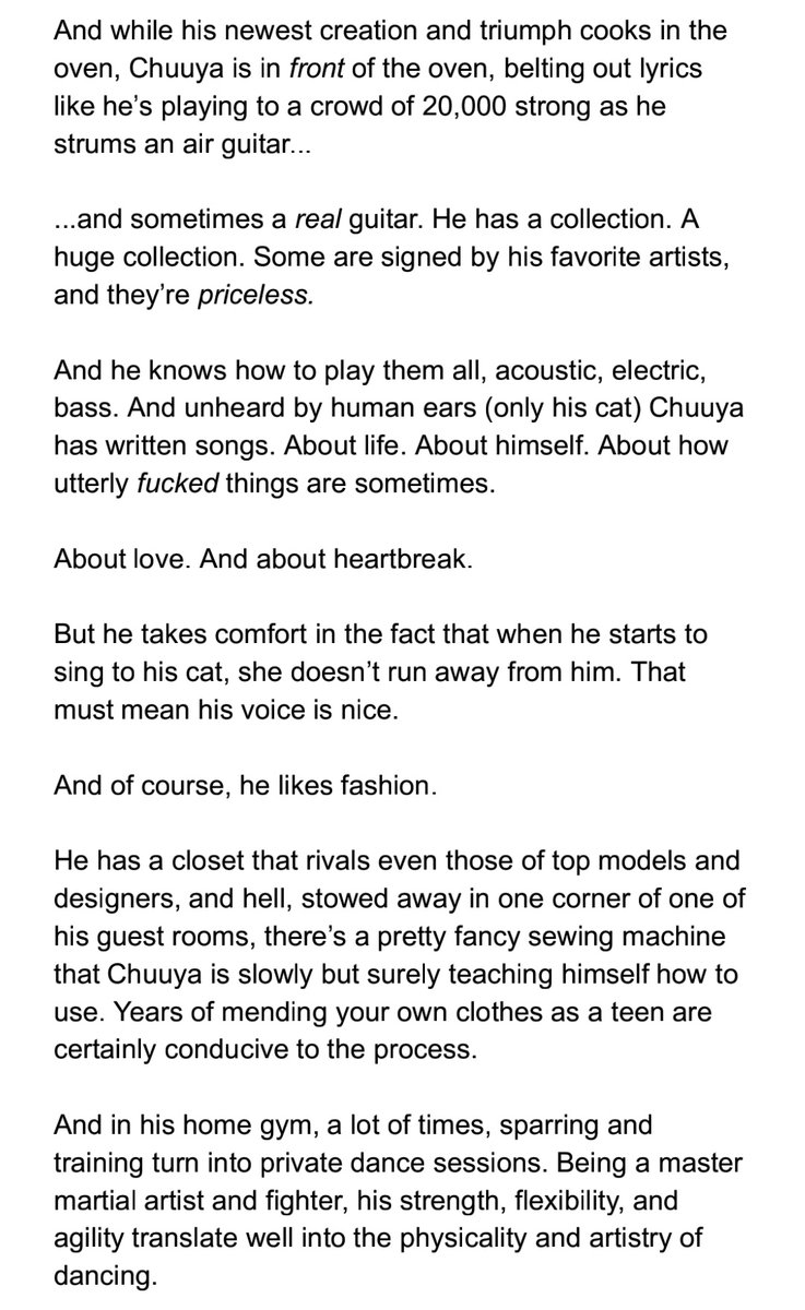 Some thoughts on Chuuya + Being Artistic: